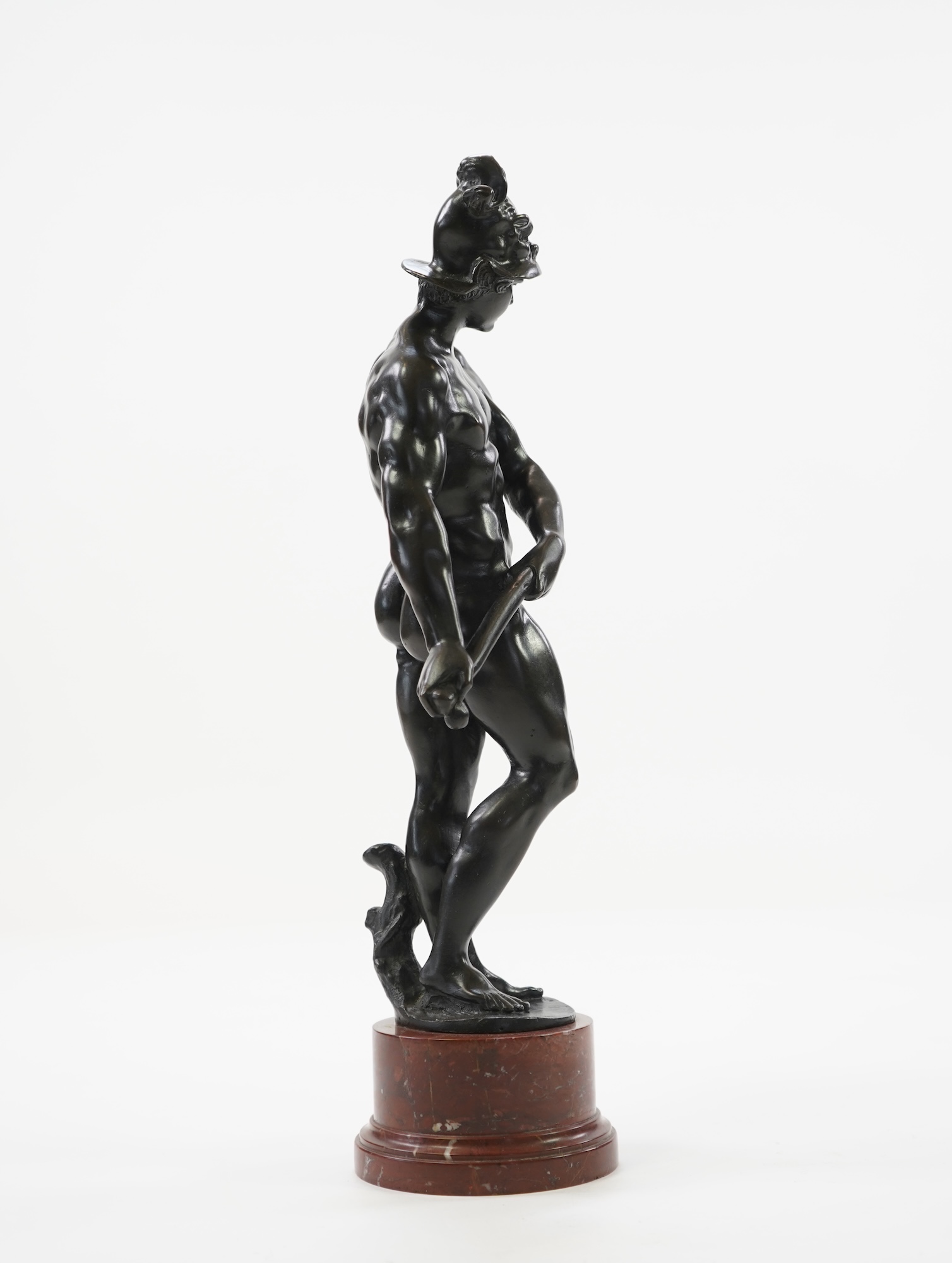After Tiziano Aspetti (1565-1607). A patinated bronze figure of Vulcan, French, late 19th/early 20th century